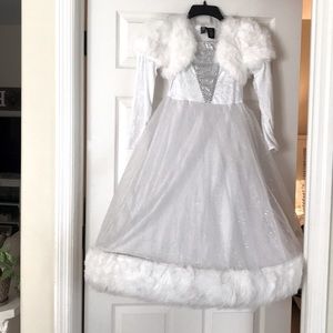 Girls white Princess dress